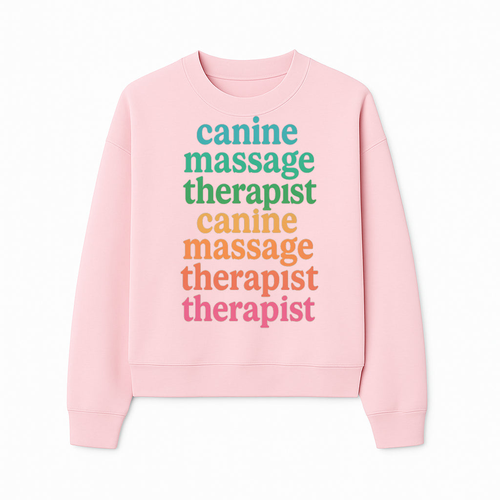 Canine Massage Therapist T-Shirt - Pet Wellness, Dog Massage, Animal Therapy Apparel, Gift for Dog Owners, Veterinarians - Sweatshirt 1758350840550.jpg