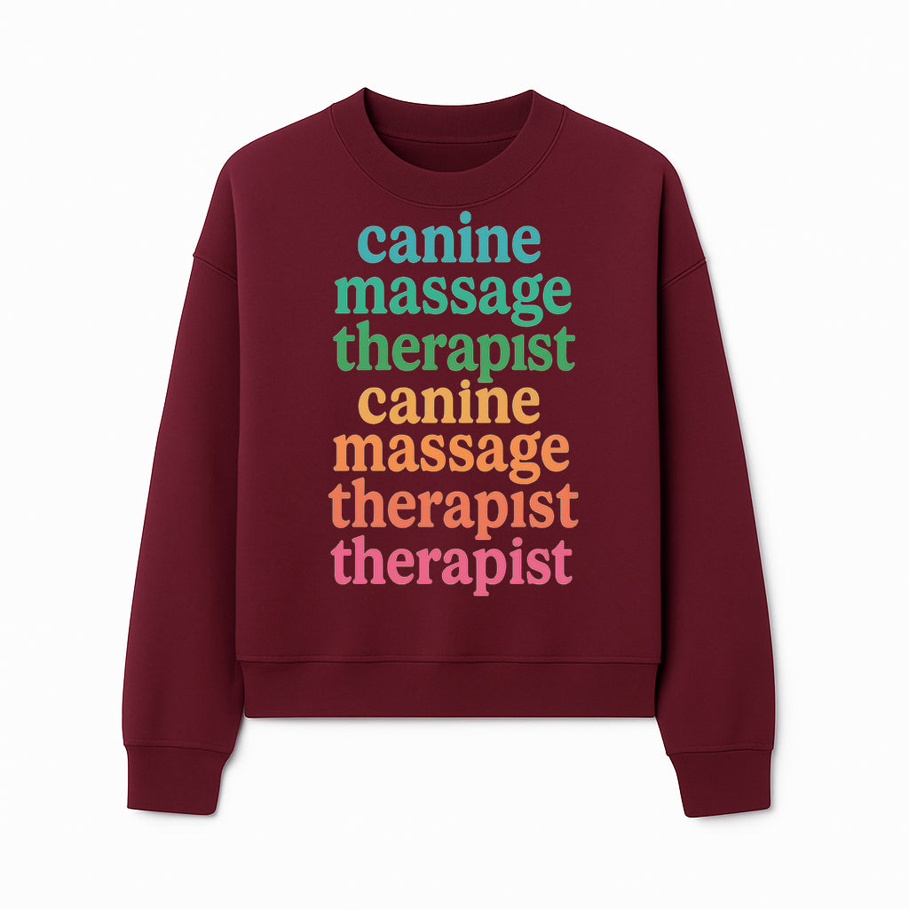 Canine Massage Therapist T-Shirt - Pet Wellness, Dog Massage, Animal Therapy Apparel, Gift for Dog Owners, Veterinarians - Sweatshirt 1758350840696.jpg