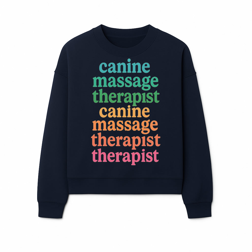 Canine Massage Therapist T-Shirt - Pet Wellness, Dog Massage, Animal Therapy Apparel, Gift for Dog Owners, Veterinarians - Sweatshirt 1758350840830.jpg