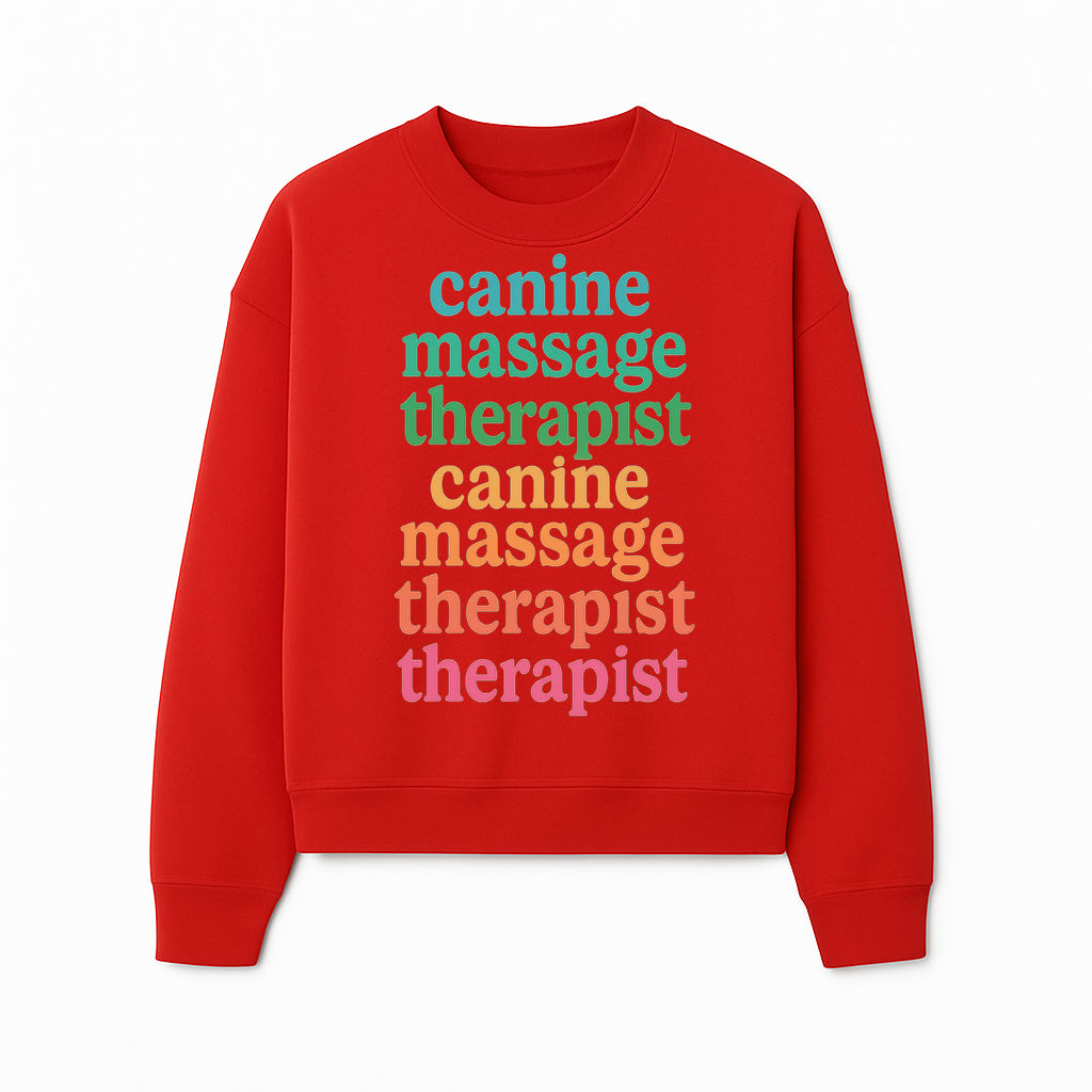 Canine Massage Therapist T-Shirt - Pet Wellness, Dog Massage, Animal Therapy Apparel, Gift for Dog Owners, Veterinarians - Sweatshirt 1758350840983.jpg