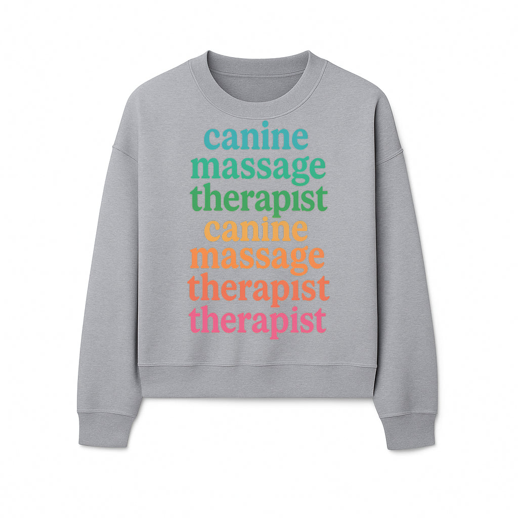 Canine Massage Therapist T-Shirt - Pet Wellness, Dog Massage, Animal Therapy Apparel, Gift for Dog Owners, Veterinarians - Sweatshirt 1758350841101.jpg