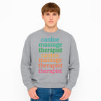 Canine Massage Therapist T-Shirt - Pet Wellness, Dog Massage, Animal Therapy Apparel, Gift for Dog Owners, Veterinarians - Sweatshirt 1758350842376.jpg