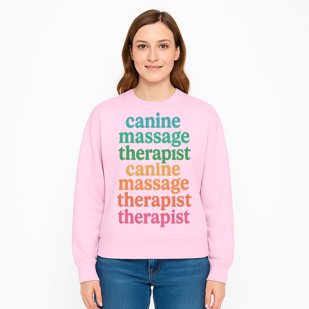 Canine Massage Therapist T-Shirt - Pet Wellness, Dog Massage, Animal Therapy Apparel, Gift for Dog Owners, Veterinarians - Sweatshirt 1758350842504.jpg
