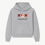 Christmas Massage Therapist Gift | Santa Illustration with Bows | Relaxation Spa Decor | Holiday Therapy Humor - Hoodie 1758350851872.jpg
