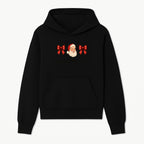 Christmas Massage Therapist Gift | Santa Illustration with Bows | Relaxation Spa Decor | Holiday Therapy Humor - Hoodie 1758350852030.jpg