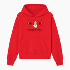 Christmas Massage Therapist Gift | Santa Illustration with Bows | Relaxation Spa Decor | Holiday Therapy Humor - Hoodie 1758350853178.jpg