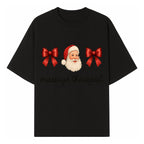 Christmas Massage Therapist Gift | Santa Illustration with Bows | Relaxation Spa Decor | Holiday Therapy Humor - T-shirt 1758350854935.jpg