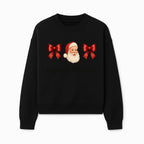 Christmas Massage Therapist Gift | Santa Illustration with Bows | Relaxation Spa Decor | Holiday Therapy Humor - Sweatshirt 1758350857799.jpg