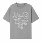 Baking Ingredients Wall Art | Kitchen Decor Print with Eggs, Flour, Sugar, Milk, Ginger, Vanilla, Perfect for Home Bakers and Chefs - T-shirt 1758386157094.jpg