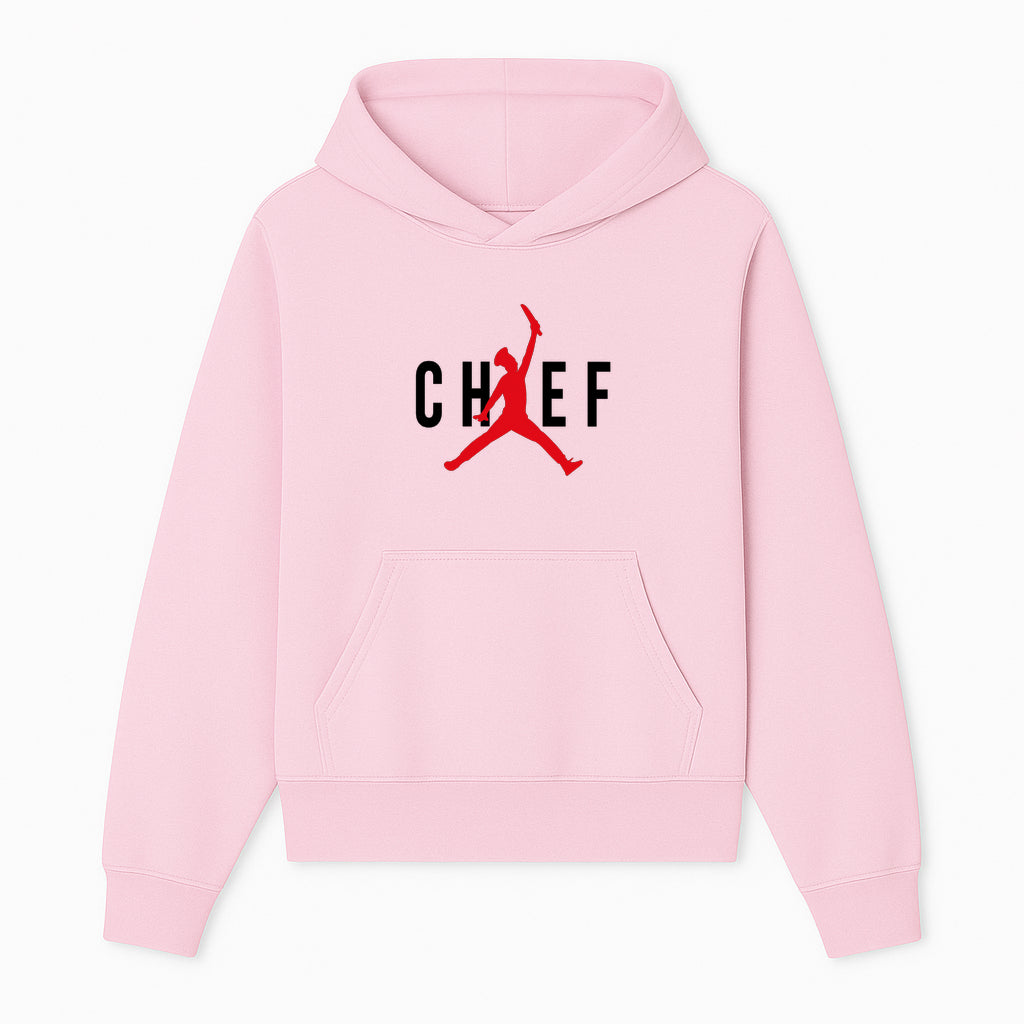 Chef Jordan Style Graphic Tee | Red Silhouette Chef Design | Urban Cooking Fashion | Unique Chef Apparel for Foodies - Hoodie 1758386157422.jpg