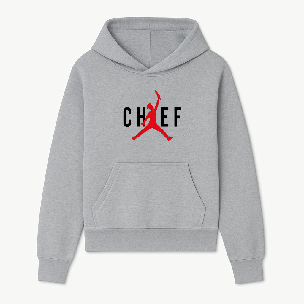 Chef Jordan Style Graphic Tee | Red Silhouette Chef Design | Urban Cooking Fashion | Unique Chef Apparel for Foodies - Hoodie 1758386157978.jpg