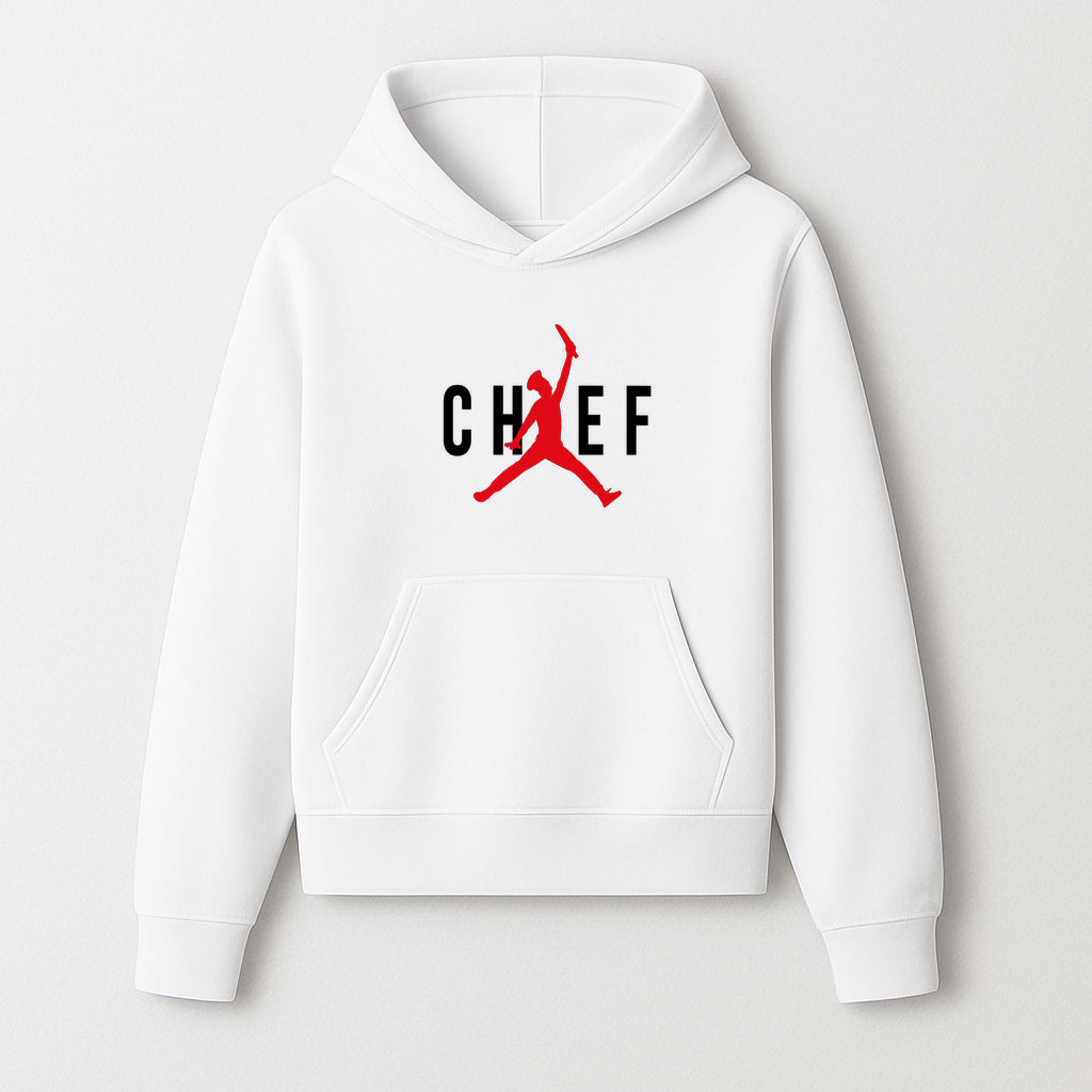 Chef Jordan Style Graphic Tee | Red Silhouette Chef Design | Urban Cooking Fashion | Unique Chef Apparel for Foodies - Hoodie 1758386158151.jpg