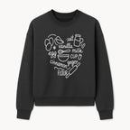 Baking Ingredients Wall Art | Kitchen Decor Print with Eggs, Flour, Sugar, Milk, Ginger, Vanilla, Perfect for Home Bakers and Chefs - Sweatshirt 1758386158948.jpg