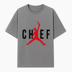 Chef Jordan Style Graphic Tee | Red Silhouette Chef Design | Urban Cooking Fashion | Unique Chef Apparel for Foodies - T-shirt 1758386160186.jpg