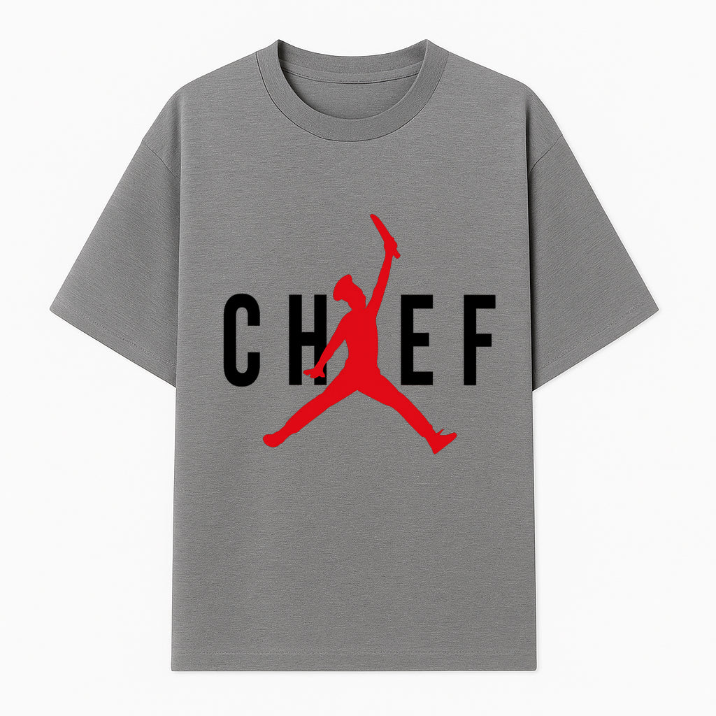 Chef Jordan Style Graphic Tee | Red Silhouette Chef Design | Urban Cooking Fashion | Unique Chef Apparel for Foodies - T-shirt 1758386160186.jpg