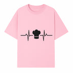 Chef Heartbeat Design Wall Art | Kitchen Decor | Culinary Gift for Chefs | Home Cooking Decor | Black and White Artwork - T-shirt 1758386160195.jpg