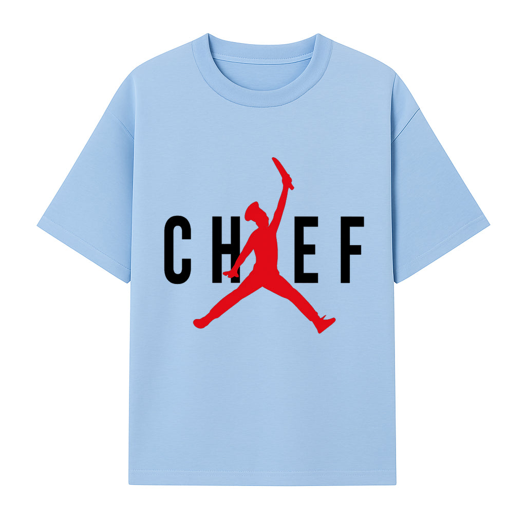 Chef Jordan Style Graphic Tee | Red Silhouette Chef Design | Urban Cooking Fashion | Unique Chef Apparel for Foodies - T-shirt 1758386160327.jpg