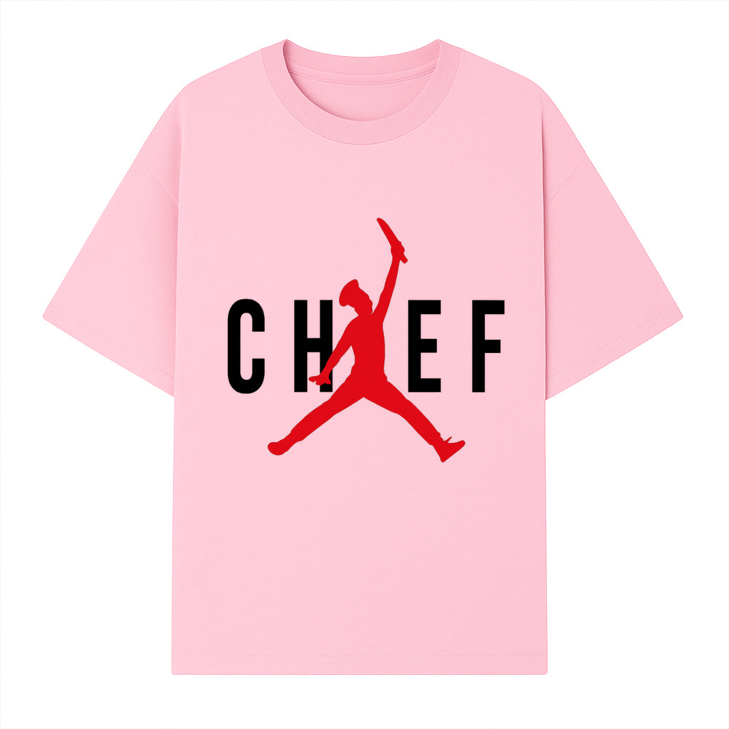 Chef Jordan Style Graphic Tee | Red Silhouette Chef Design | Urban Cooking Fashion | Unique Chef Apparel for Foodies - T-shirt 1758386160469.jpg