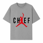 Chef Jordan Style Graphic Tee | Red Silhouette Chef Design | Urban Cooking Fashion | Unique Chef Apparel for Foodies - T-shirt 1758386161017.jpg