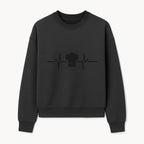 Chef Heartbeat Design Wall Art | Kitchen Decor | Culinary Gift for Chefs | Home Cooking Decor | Black and White Artwork - Sweatshirt 1758386162576.jpg