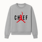 Chef Jordan Style Graphic Tee | Red Silhouette Chef Design | Urban Cooking Fashion | Unique Chef Apparel for Foodies - Sweatshirt 1758386162644.jpg