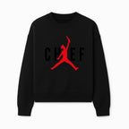 Chef Jordan Style Graphic Tee | Red Silhouette Chef Design | Urban Cooking Fashion | Unique Chef Apparel for Foodies - Sweatshirt 1758386162781.jpg