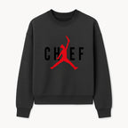 Chef Jordan Style Graphic Tee | Red Silhouette Chef Design | Urban Cooking Fashion | Unique Chef Apparel for Foodies - Sweatshirt 1758386162908.jpg