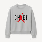Chef Jordan Style Graphic Tee | Red Silhouette Chef Design | Urban Cooking Fashion | Unique Chef Apparel for Foodies - Sweatshirt 1758386163239.jpg