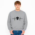 Chef Heartbeat Design Wall Art | Kitchen Decor | Culinary Gift for Chefs | Home Cooking Decor | Black and White Artwork - Sweatshirt 1758386165043.jpg
