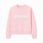 Baking Is How I Hug - Funny Baking Gift, Kitchen Decor, Baking Lover Quote, Gift for Bakers, Home Baker Humor - Sweatshirt 1758386172709.jpg