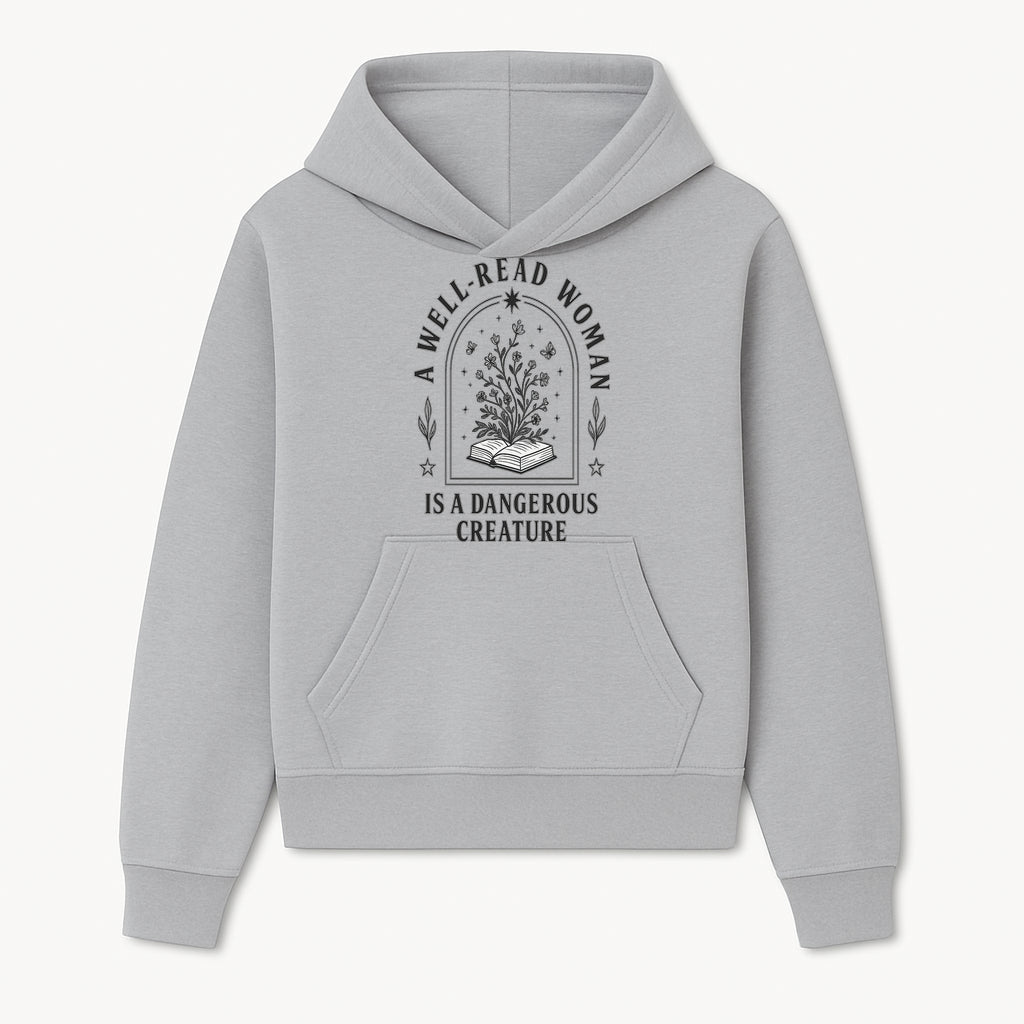 A Well-Read Woman is a Dangerous Creature Art Print - Literary Inspirational Decor for Book Lovers - Hoodie 1758388386055.jpg
