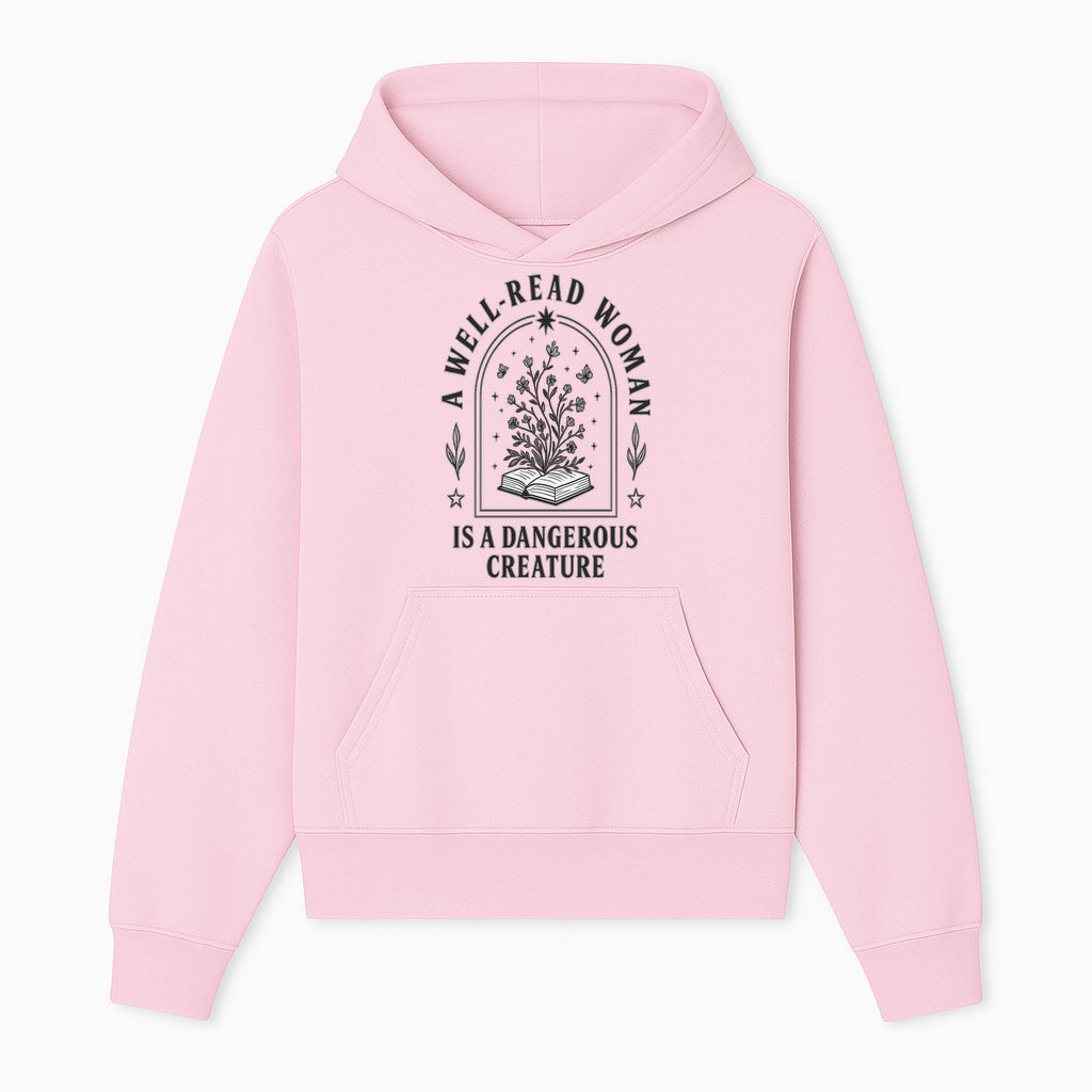 A Well-Read Woman is a Dangerous Creature Art Print - Literary Inspirational Decor for Book Lovers - Hoodie 1758388386990.jpg