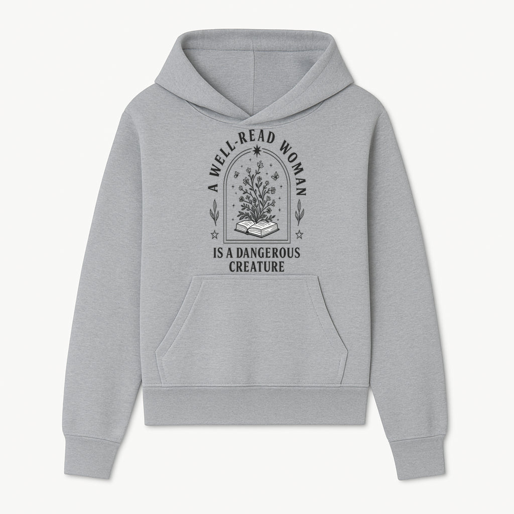 A Well-Read Woman is a Dangerous Creature Art Print - Literary Inspirational Decor for Book Lovers - Hoodie 1758388387617.jpg