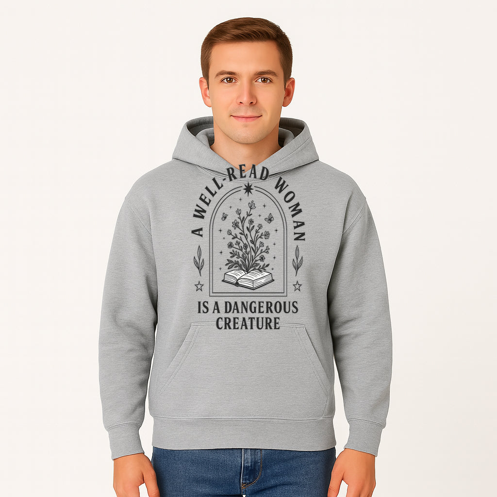 A Well-Read Woman is a Dangerous Creature Art Print - Literary Inspirational Decor for Book Lovers - Hoodie 1758388388918.jpg