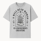 A Well-Read Woman is a Dangerous Creature Art Print - Literary Inspirational Decor for Book Lovers - T-shirt 1758388389208.jpg