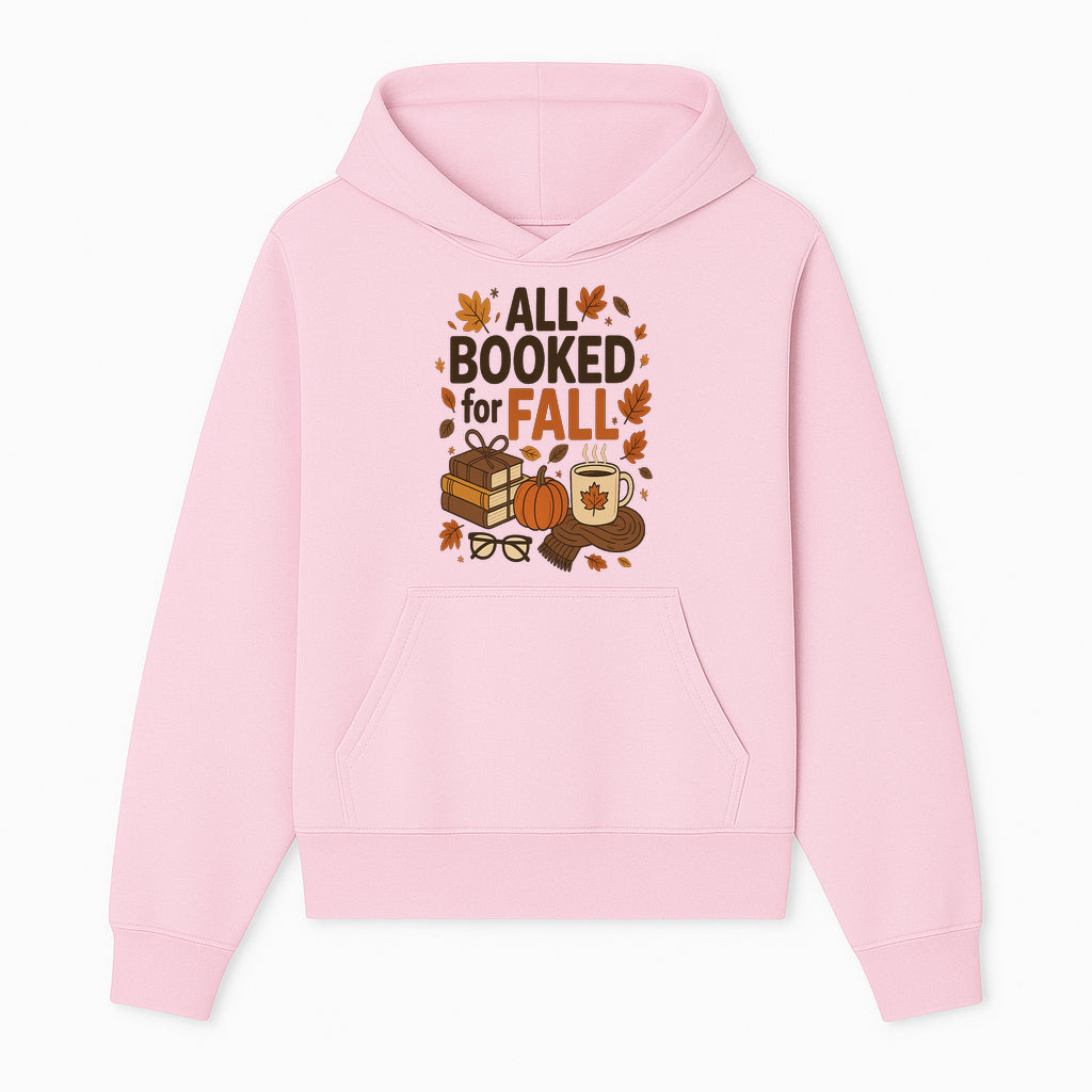 All Booked for Fall Cozy Decor - Autumn Books, Pumpkin, Coffee Mug, Fall Leaves, Warm Scarf, Seasonal Home Decor - Hoodie 1758388389658.jpg