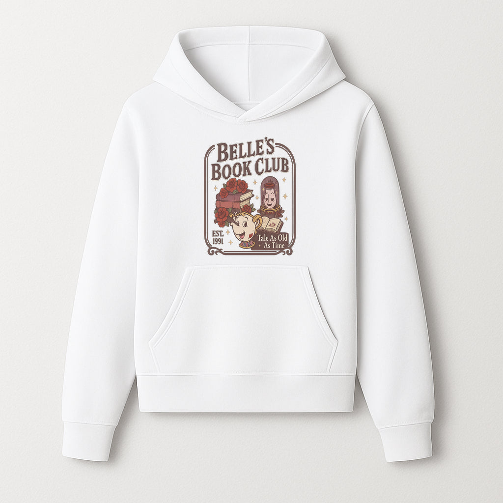 Belle's Book Club Vintage Design, EST 1991, Enchanted Storytelling Tee, Tale As Old As Time, Beauty and the Beast Inspired Merchandise - Hoodie 1758388391091.jpg
