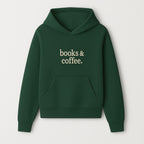 Books & Coffee Wall Art Print | Cozy Home Decor for Readers | Inspirational Quote Poster | Perfect Gift for Book Lovers - Hoodie 1758388391260.jpg