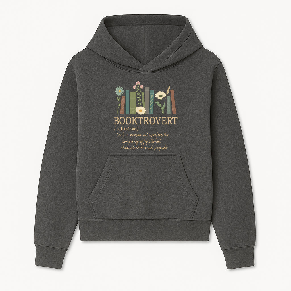 Booktrovert Definition Art Print | Floral Bookshelf Decor | Introvert Gift for Book Lovers | Literary Home Wall Art - Hoodie 1758388391574.jpg