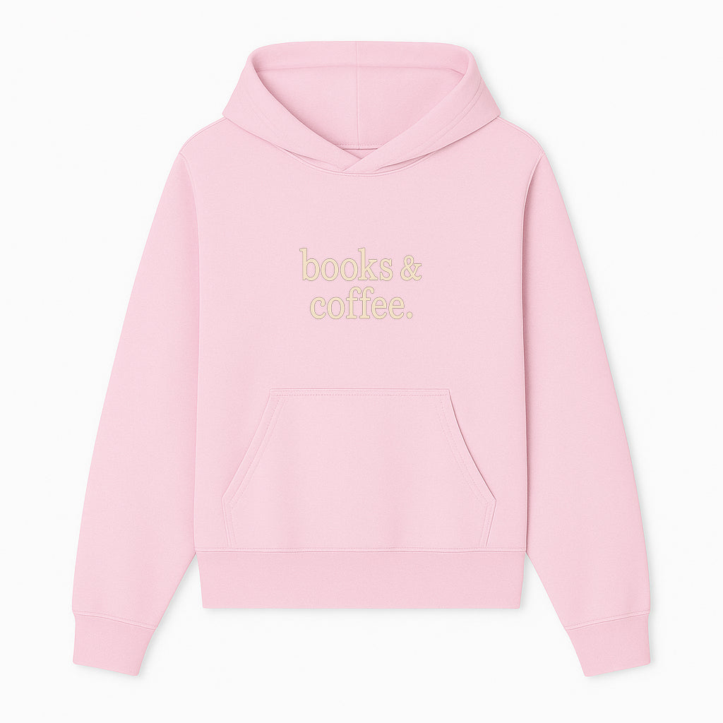 Books & Coffee Wall Art Print | Cozy Home Decor for Readers | Inspirational Quote Poster | Perfect Gift for Book Lovers - Hoodie 1758388391699.jpg