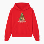 All Booked for Christmas - Festive Book Tree Art Print, Holiday Decor for Book Lovers, Christmas Gift Idea - Hoodie 1758388391838.jpg