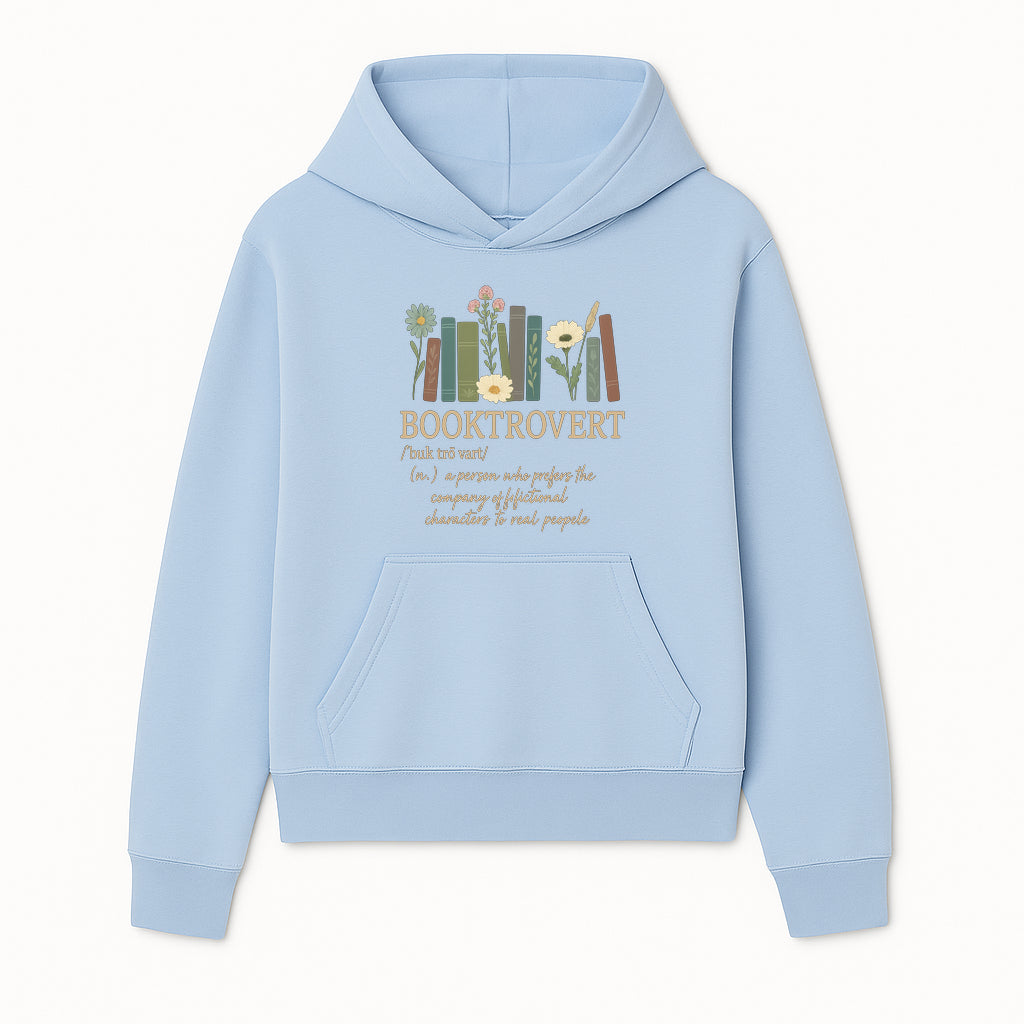 Booktrovert Definition Art Print | Floral Bookshelf Decor | Introvert Gift for Book Lovers | Literary Home Wall Art - Hoodie 1758388392054.jpg