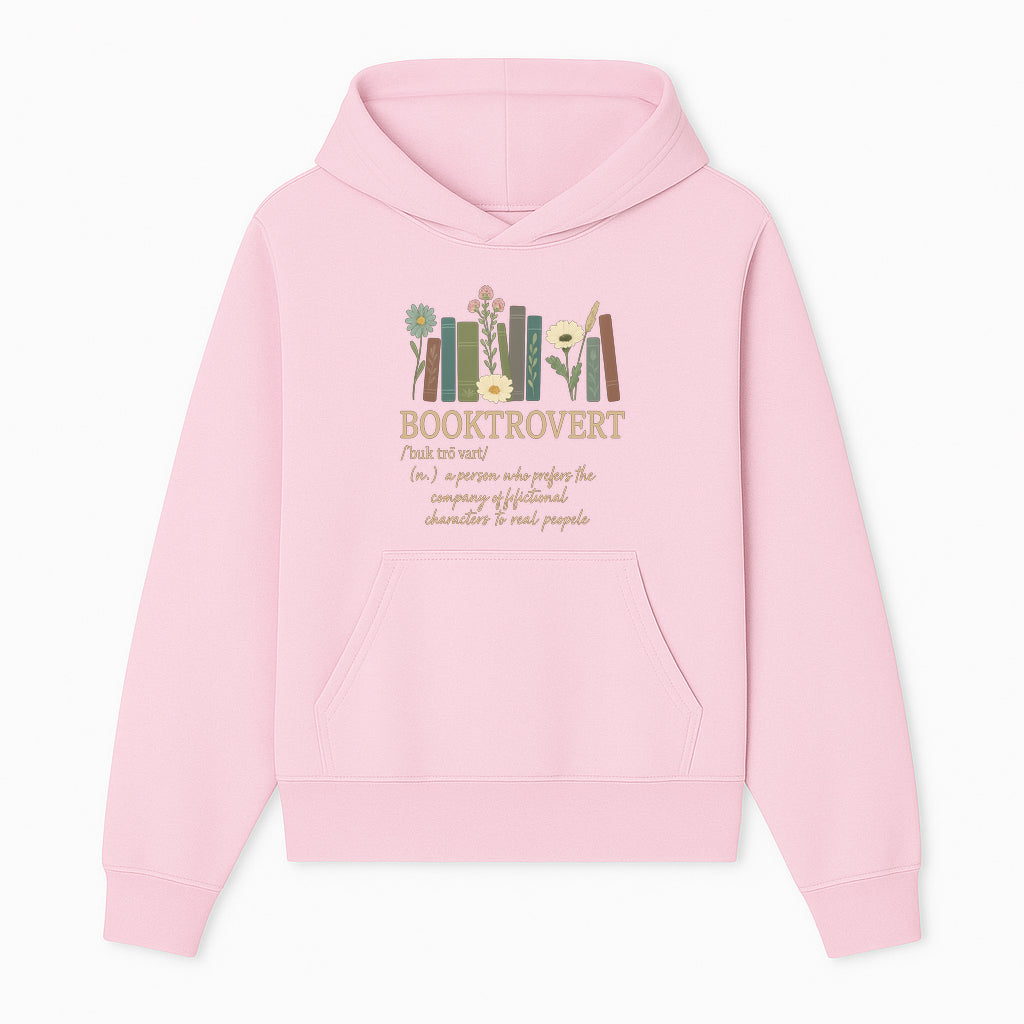 Booktrovert Definition Art Print | Floral Bookshelf Decor | Introvert Gift for Book Lovers | Literary Home Wall Art - Hoodie 1758388392185.jpg