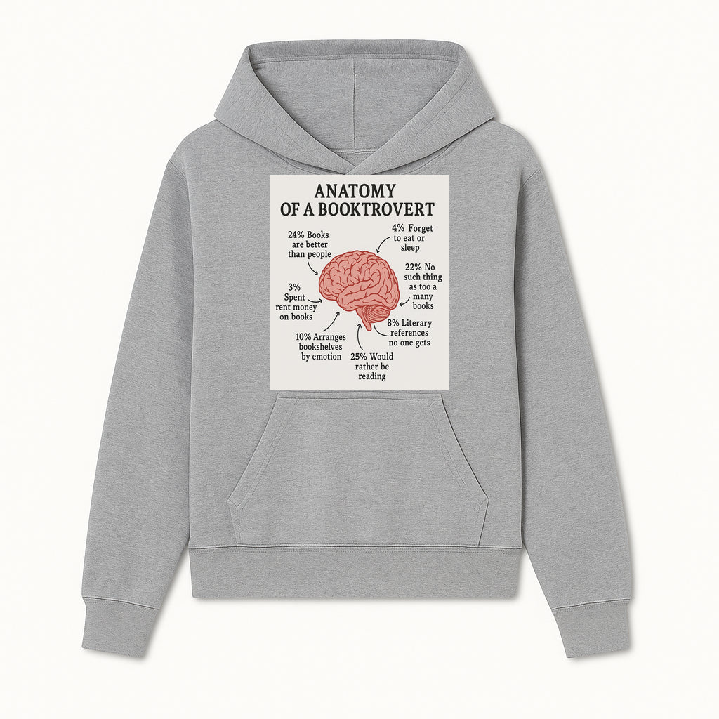 Anatomy of a Booktrovert Wall Art - Funny Book Lover Printable - Reading Humor Decor for Bibliophiles and Bookworms - Hoodie 1758388392347.jpg