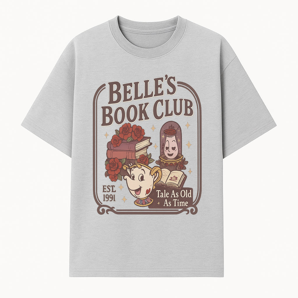 Belle's Book Club Vintage Design, EST 1991, Enchanted Storytelling Tee, Tale As Old As Time, Beauty and the Beast Inspired Merchandise - T-shirt 1758388392484.jpg