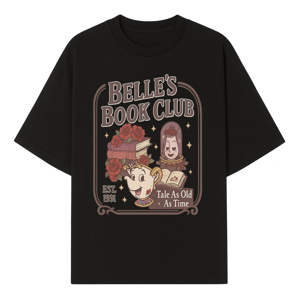 Belle's Book Club Vintage Design, EST 1991, Enchanted Storytelling Tee, Tale As Old As Time, Beauty and the Beast Inspired Merchandise - T-shirt 1758388392621.jpg