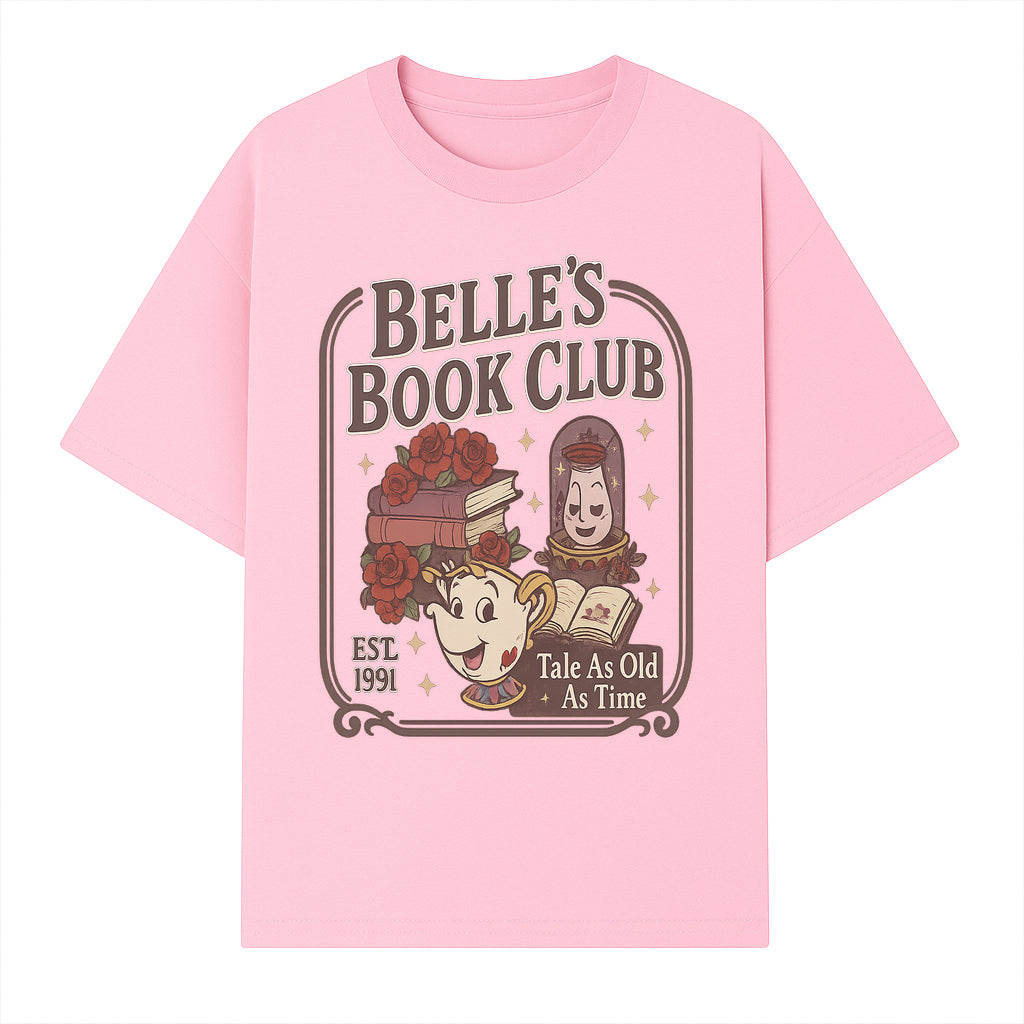 Belle's Book Club Vintage Design, EST 1991, Enchanted Storytelling Tee, Tale As Old As Time, Beauty and the Beast Inspired Merchandise - T-shirt 1758388393370.jpg