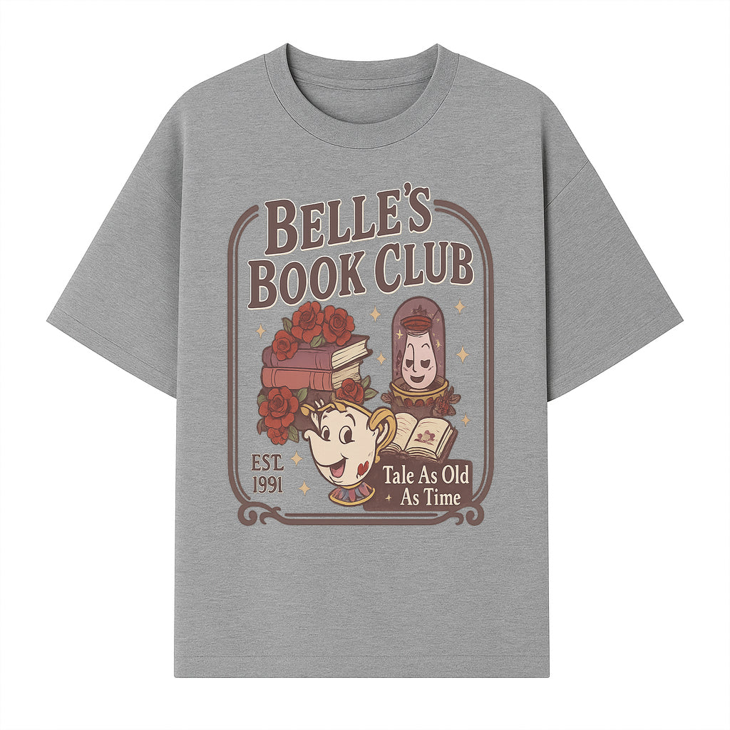 Belle's Book Club Vintage Design, EST 1991, Enchanted Storytelling Tee, Tale As Old As Time, Beauty and the Beast Inspired Merchandise - T-shirt 1758388393860.jpg