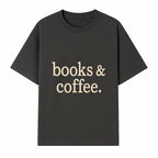 Books & Coffee Wall Art Print | Cozy Home Decor for Readers | Inspirational Quote Poster | Perfect Gift for Book Lovers - T-shirt 1758388394198.jpg
