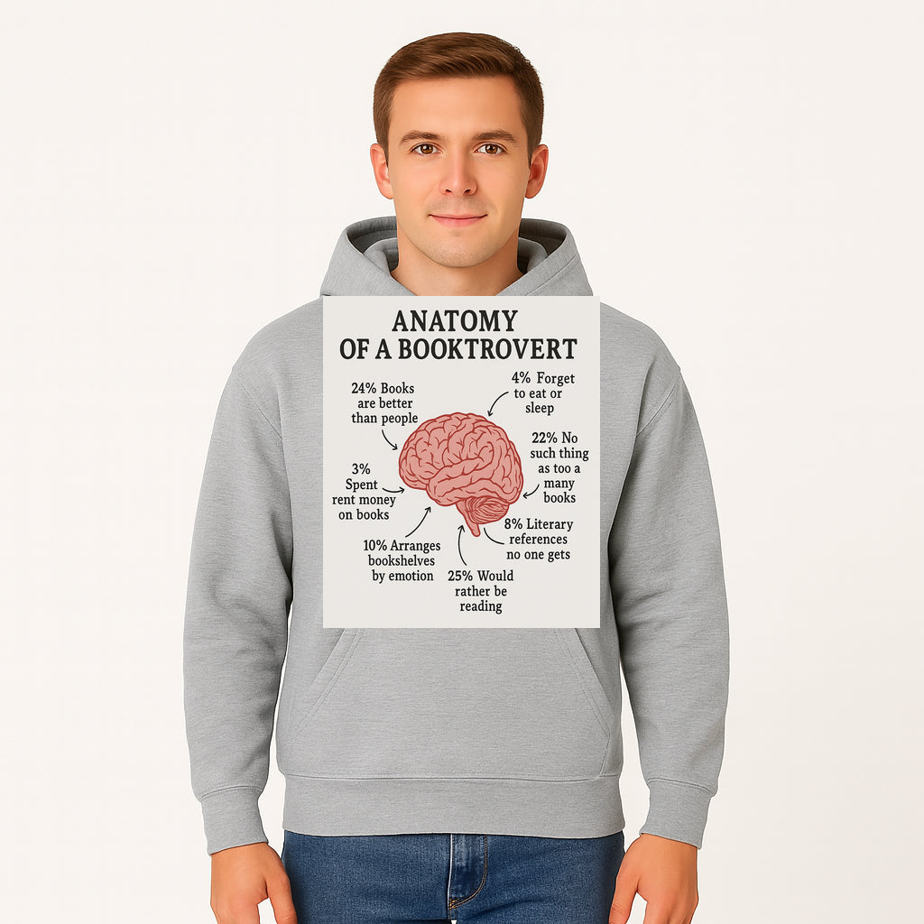 Anatomy of a Booktrovert Wall Art - Funny Book Lover Printable - Reading Humor Decor for Bibliophiles and Bookworms - Hoodie 1758388394516.jpg